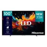 Hisense 100 inch,4K,UHD,Full Array Local Dimming,Smart TV, QLED,Total HDR solution, AI Sport Mode,Smooth motion,DTS,144Hz Game Mode Pro,Game bar, Voice control,DolbyVision IQ,Game in Dolby,DolbyAtmos,Airplay,Filmmaker Mode,120 High Refresh Rate, Built in Subwoofer 100Q7N Plastic/Black