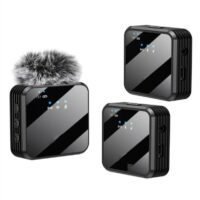 Generic Wireless Lavalier Microphone, TikTok Live Mobile Video Recording 2.4G Noise Reduction Mini Microphone for Live Video, Recording Vlog, Interview, Online Classroom