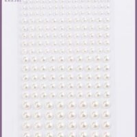 KHAJUL 2 Sheets 3D Self Adhesive White Pearl Body Eyeshadow Sticker, Women Nail Art Decoration Kids DIY Craft Accessories