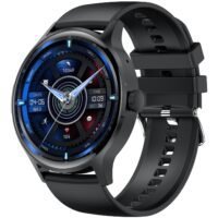 Hommtel VENU5 Black Fashion Edition Smartwatch – Women & Girls Edition, 1.43” AMOLED Display, Extra 2 Straps Included, IP68 Waterproof, 100+ Sports Modes, 24-Hour Health Monitoring