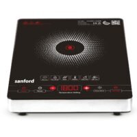 Sanford 2200W Digital Induction Cooktop with Digital Display, 8 Temperature Settings, Tempered Glass, Suitable For All Cookware SF5160IC BS Black