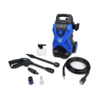 VTOOLS 135 Bar Electric Pressure Washer With 2 Wheels,5 Meter Hose & Soap Dispenser, 1650 Watt, Auto Stop and Self Priming Mode, For Car, Home & Garden, ,