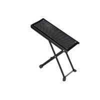 Relaxdays Guitar Foot Rest, Ergonomic Posture, No-Slip, Foldable, 4-Level Adjustable Footstool