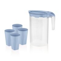 5pcs Drink Set 1750ml Water Jug with 4pcs Glass DC2552