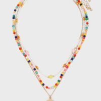 Ginger 3 Pack Floral Beaded Necklace