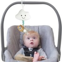 Generic Baby Hanging Musical Toy with Music Box Baby Lullaby Pull Musical Sensory Toys with Cloud Hanging Decoration for Babies Boys and Girls