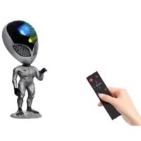 Huitich Alien Galaxy Star Projector Night Light With Feature Of Voice Repeat