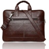 Bagneeds Men's Black Synthetic Leather Briefcase Best Laptop Messenger Bag Satchel for Men