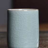 SUCITY Traditional Chinese Ru kiln Celadon Cups, Ice Crack Tea Cups, Coffee Cups, Coffee Mugs Ceramic Water Cups, The First Choice for Gifts