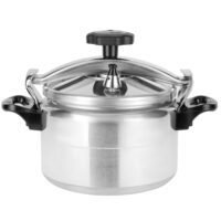 5/7/9/11/15 cmLiters Aluminum Pressure Cooker Equipped with Multi Safety Device and Unique Pressure Indicator Durable Aluminum Alloy Construction with Firm Handles Silver Silver