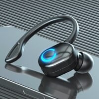 GROIC Bluetooth Headset V5.2, Wireless Earpiece for Cell Phones with Mic Noise Cancelling, Waterproof Handsfree Sport Headset, Sport Headset for Business/Office/Driving