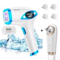 MLAY T4 Painless IPL Hair Removal, Laser Hair Removal With Cooling System, 500,000 Flashes Permanent Hair Removal Device For Women And Men (With Blackhead Removal)