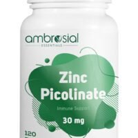 ambrosial Zinc Picolinate 30mg for Immune Support (Pack of 1-120 Tablets)