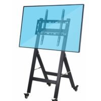 Sharpdo Foldable Mobile TV Stand Floor TV Cart Mount for 26-55 inch TVs