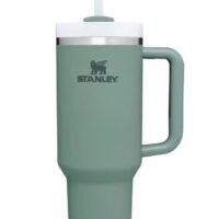Stanley Quencher H2.0 FlowStatlVacuum Insulated Tumbler with Lid and Straw for Water, Iced Tea or Coffee, Smoothie and More, 40Ounce Stainless Steel oak Green 32x15x 10cm