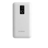 HYUNDAI 10000mAh Power Bank with Led Display Charging Status 3 in 1 White