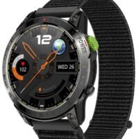 RollsTimi Military Smart Watch for Men, Bluetooth Call Blood Pressure Heart Rate Monitor Smartwatch Fitness Tracker IP68 Waterproof 1.45" Outdoor Sports Watch for Android iOS