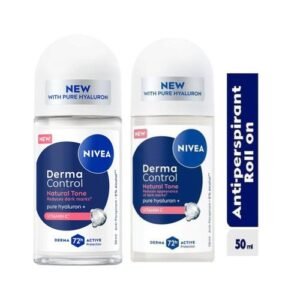 NIVEA Deo Roll On Derma Control Natural Tone Female - 50ml Of Pack 2