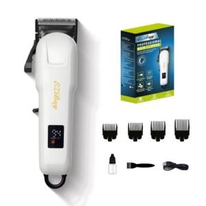 EZBuy 2000mAh Hair Clipper kit for Rechargeable Cordless Mens Hair Clippers Hair Trimmer For Men with LED Display
