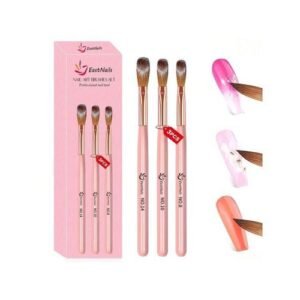 3-Piece Professional Brush Set for Acrylic Powder & 3D Nail Art