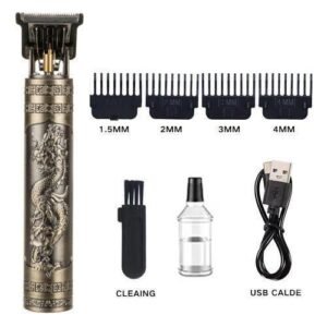 Dragon Monster Rechargeable Metal Hair Clipper - Gold