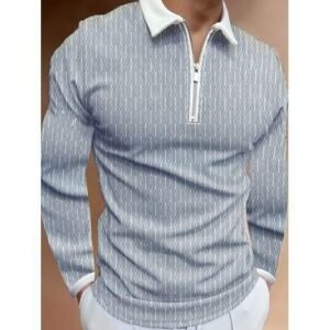 Fashion Man Shirt Clothing Long Sleeves T-shirts Polo