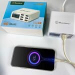 NODIZZ Local Stock-CQ40 6-Port USB Fast Charger with Digital Display , QC 3.0 18W Quick Charge for Multiple Devices