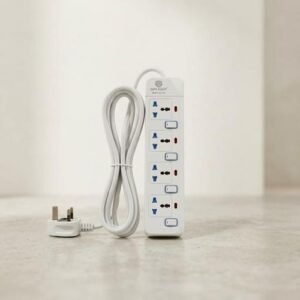 EASY POWER EP-914 Multi-Plug Extension Socket - Heavy Duty Power Strip with Surge Protection